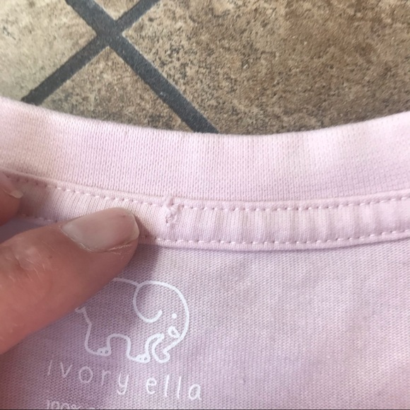 Ivory Ella Long Sleeve Pink Paisley T-shirt XS - Picture 8 of 11